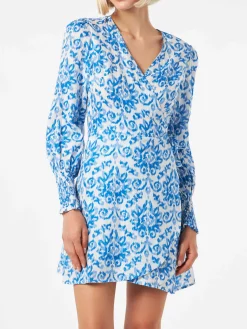 Kurzes Leinenkleid
