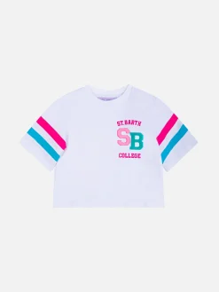 Kurzes T-Shirt aus Baumwolle für Mädchen