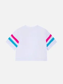 Kurzes T-Shirt aus Baumwolle für Mädchen