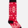 Lange Herrensocken mit Bandana-Aufdruck