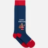 Lange Herrensocken mit Homer Merry Christmas-Jacquard-Aufdruck | DIE SIMPSONS-SONDERAUSGABE