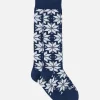 Lange Herrensocken mit nordischem Muster