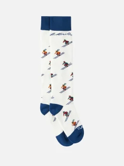 Lange Herrensocken mit St. Moritz-Print