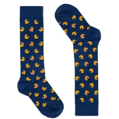 Lange Kindersocken mit Entenmuster
