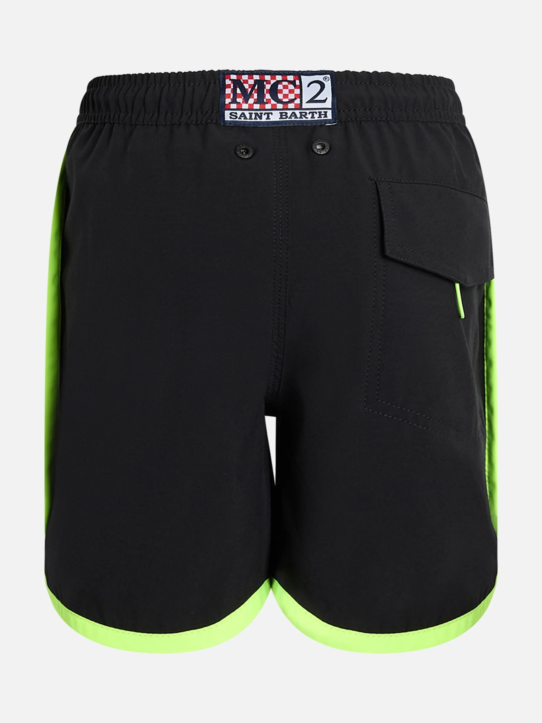 Lange schwarze Badeshorts für Jungen Kyte Comfort Jr