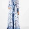 Langes Damenkleid Jensen mit Paisley-Print