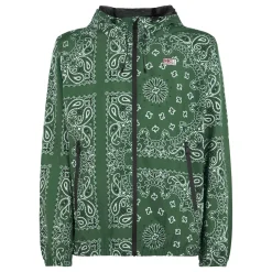 Leichte Herren-Windjacke mit Kapuze und Bandana-Aufdruck