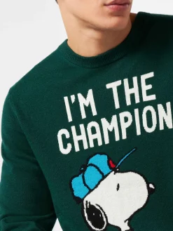 Leichter Herrenpullover mit Snoopy-Jacquard-Print | SNOOPY PEANUTS™ SONDEREDITION