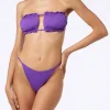 Lila Bandeau-Bikini für Damen