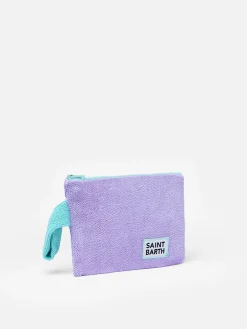 Lila Crinkle-Pochette von Pareasy