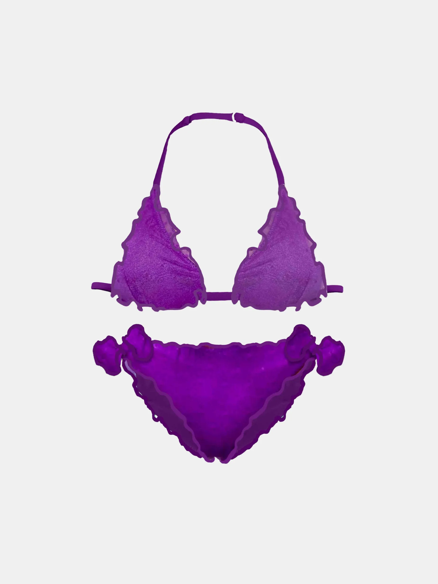 Lila Triangel-Bikini für Mädchen