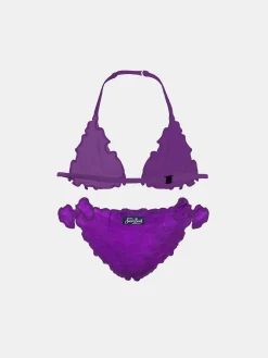 Lila Triangel-Bikini für Mädchen