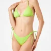Lindgrüner Triangel-Bikini für Damen