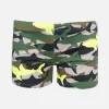 Lycra-Badeshorts für Jungen mit Hai-Tarnmuster