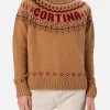 Maglione da donna in misto cashmere Meghan con jacquard nordico