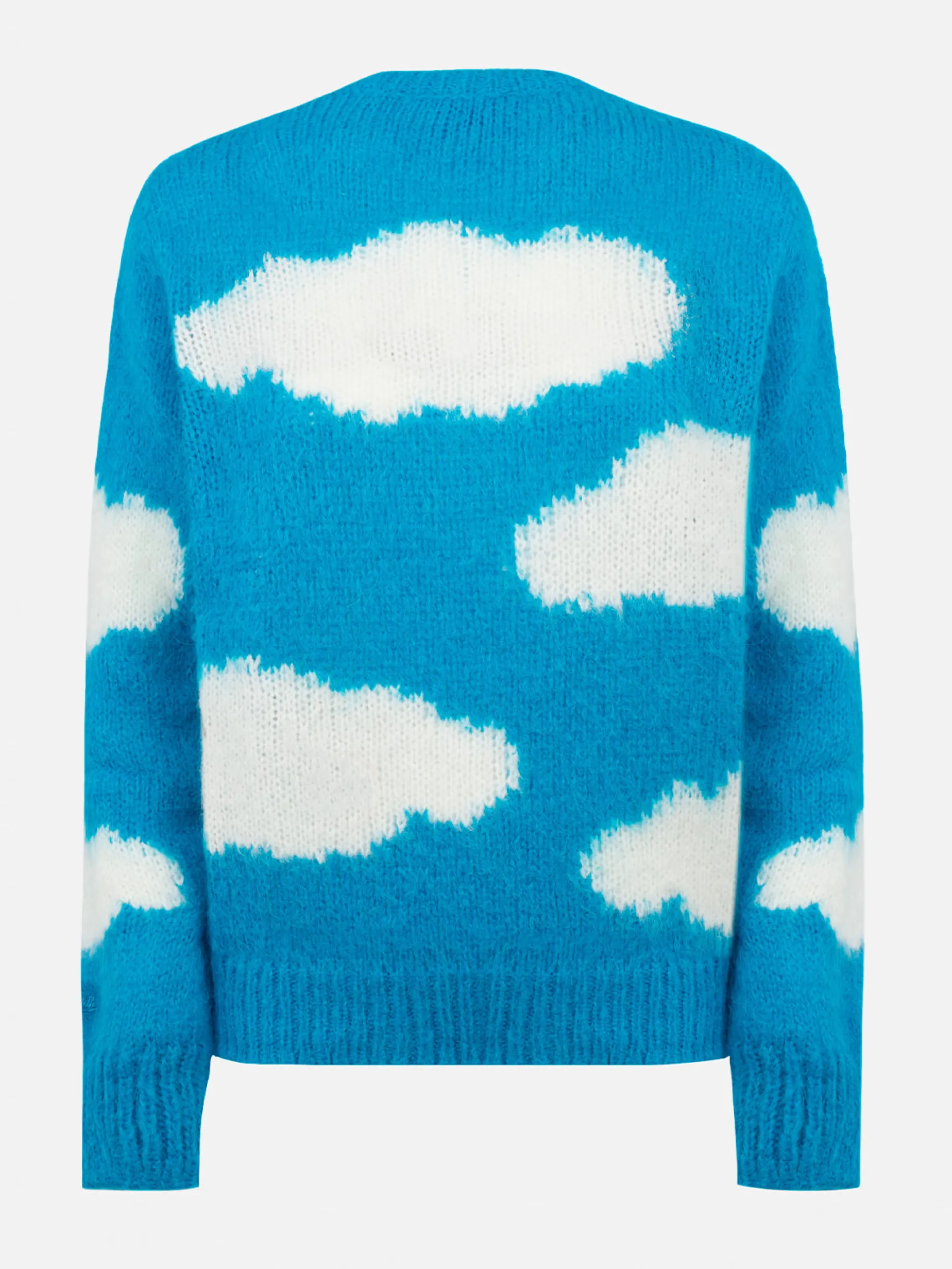 Maglione da donna in misto alpaca Queen con ricamo Tra le Nuvole