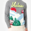 Maglione da uomo in misto cashmere Heron con jacquard verbier