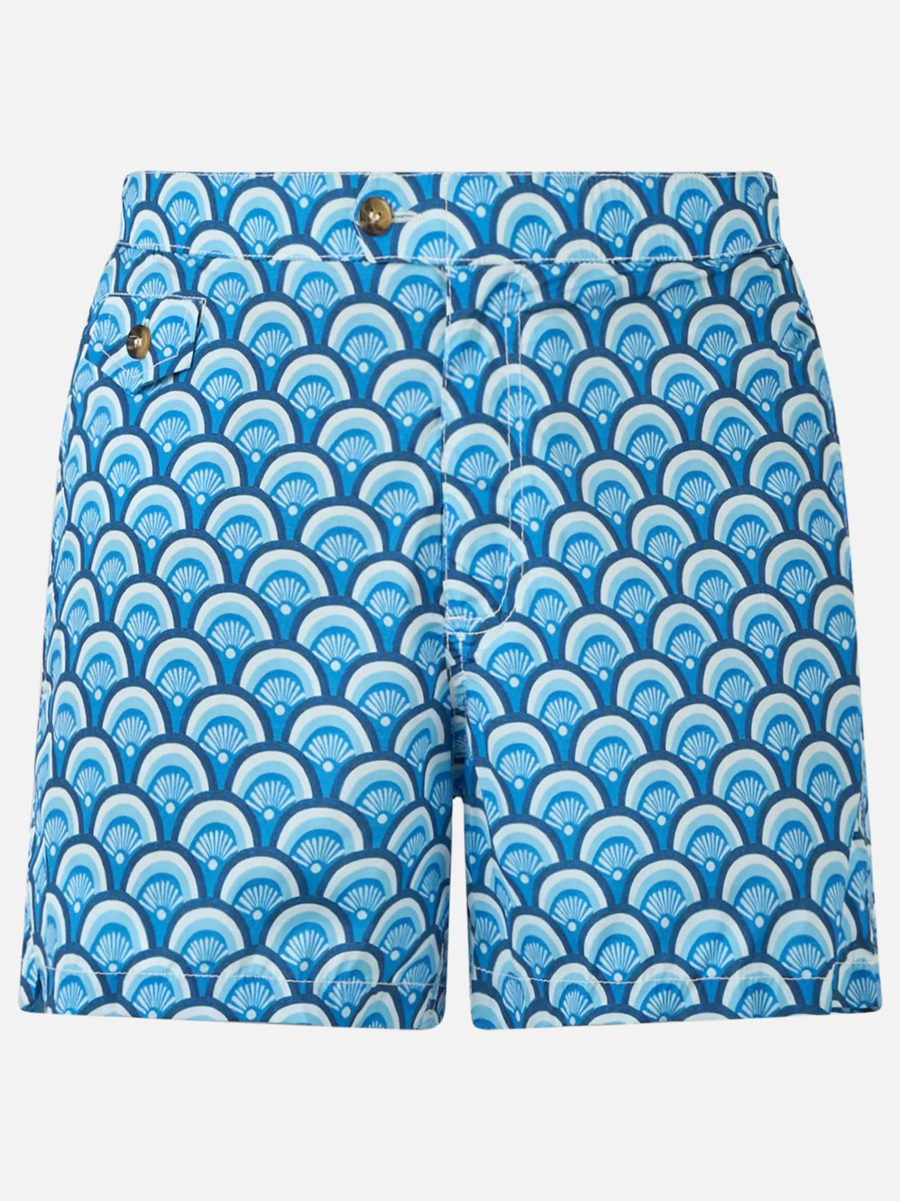 Man Comfort Badeshorts mit geometrischem Print