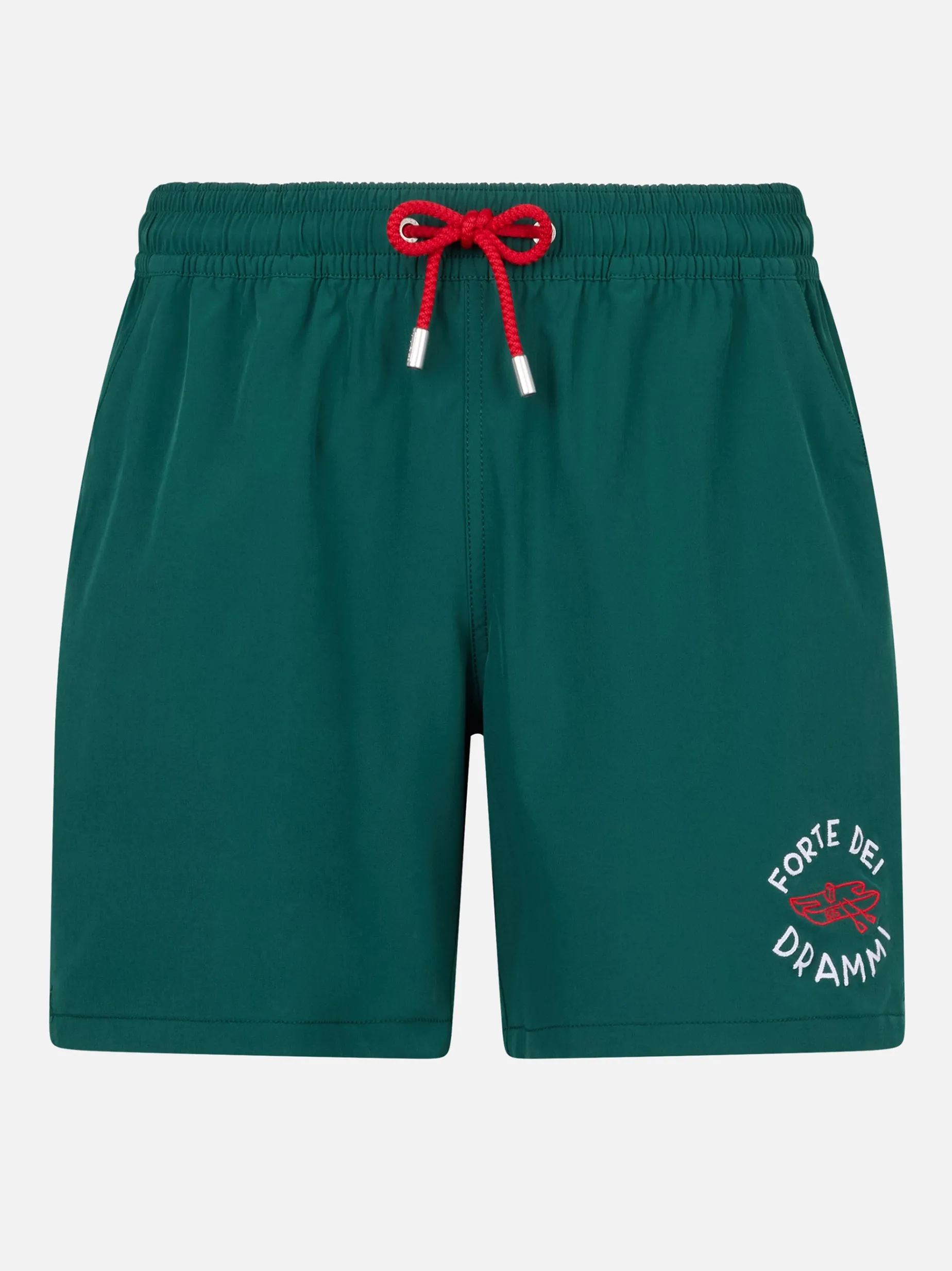 Man Comfort Badeshorts mit „Forte dei Drammi“-Stickerei | INSULTI LUMINOSI SONDEREDITION