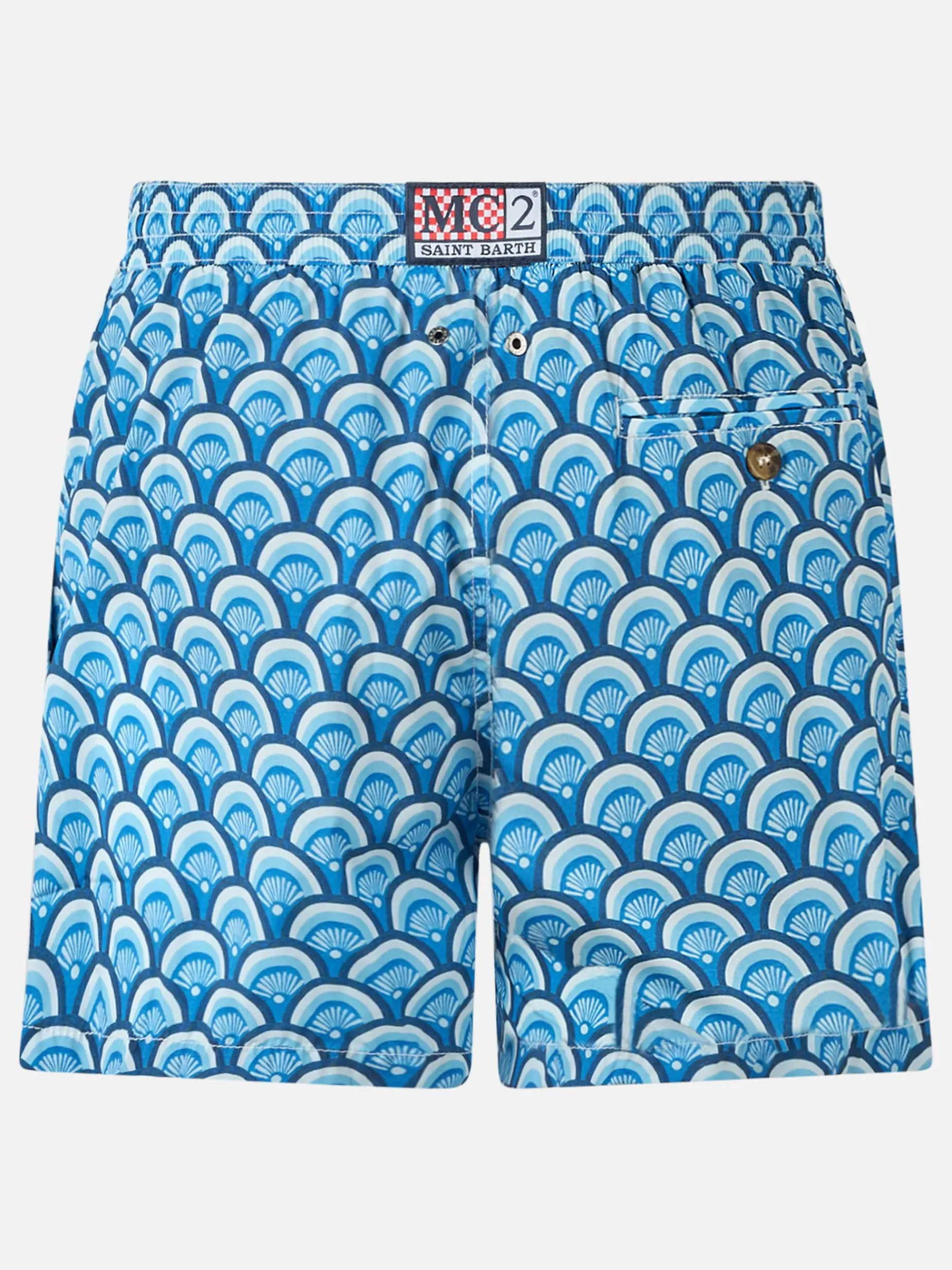 Man Comfort Badeshorts mit geometrischem Print