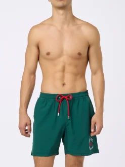 Man Comfort Badeshorts mit „Forte dei Drammi“-Stickerei | INSULTI LUMINOSI SONDEREDITION