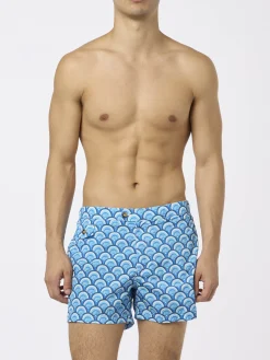 Man Comfort Badeshorts mit geometrischem Print