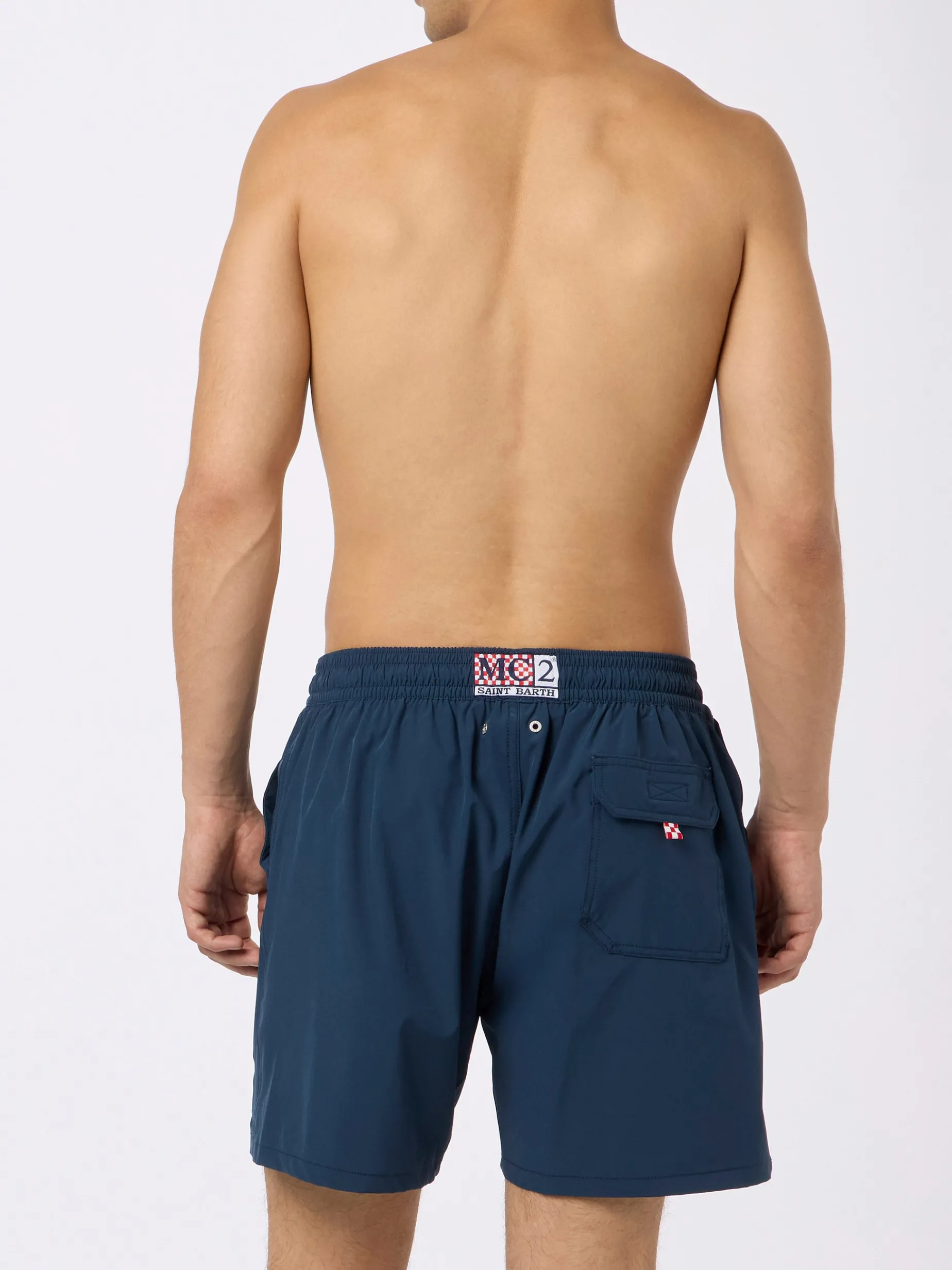 Man Comfort Badeshorts mit „Nel bere e nel mare“-Stickerei | INSULTI LUMINOSI SONDEREDITION