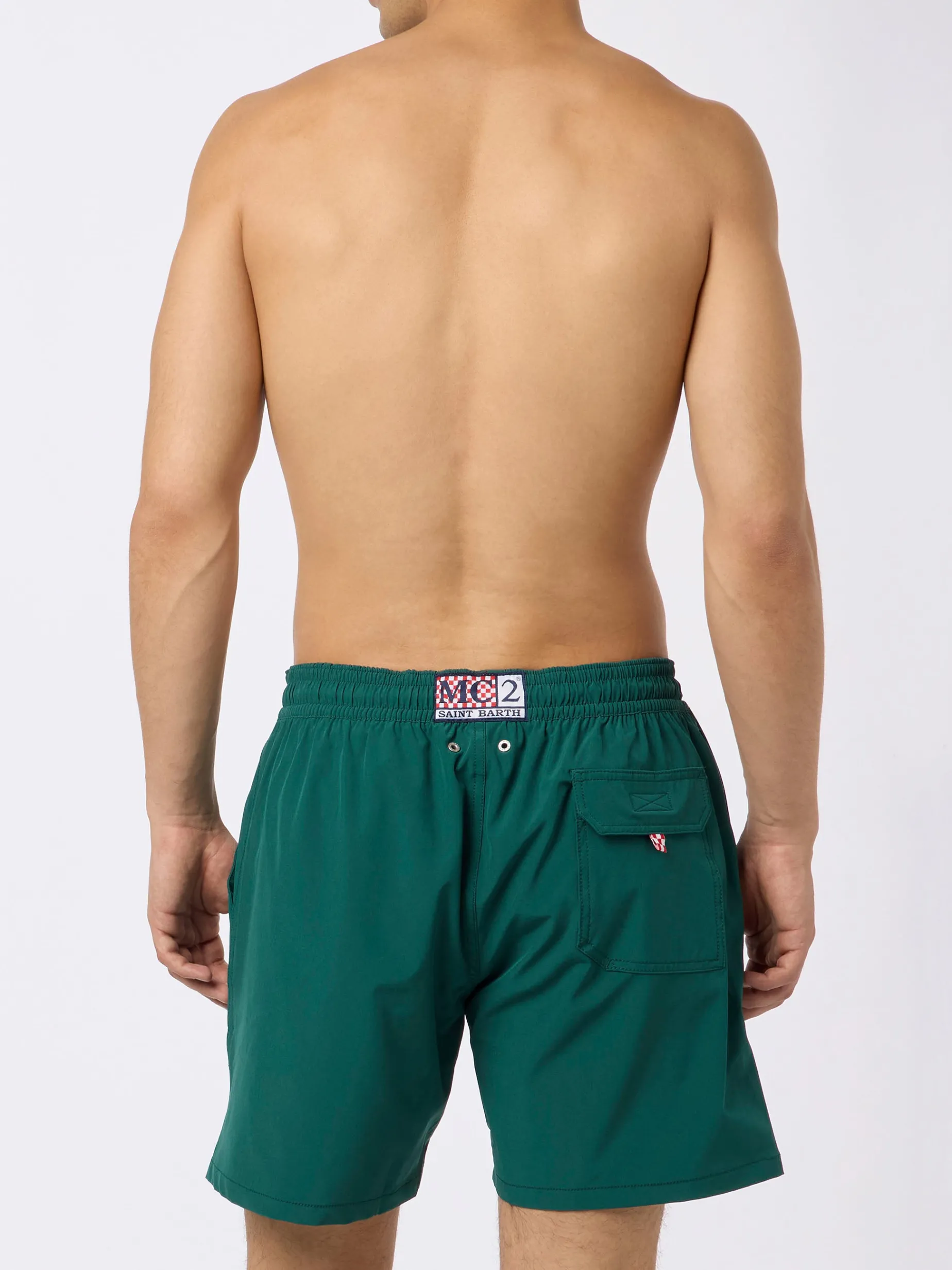 Man Comfort Badeshorts mit „Forte dei Drammi“-Stickerei | INSULTI LUMINOSI SONDEREDITION