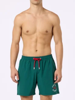 Man Comfort Badeshorts mit „Forte dei Drammi“-Stickerei | INSULTI LUMINOSI SONDEREDITION