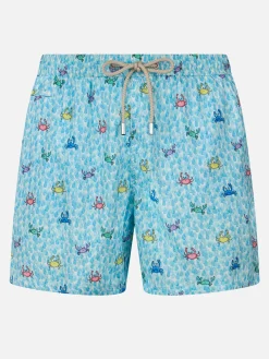 Man Comfort Light Badeshorts mit Krabben-Print