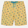 Man Comfort Light Badeshorts mit Seestern-Print