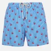 Man Comfort Light Badeshorts mit Krabben-Print