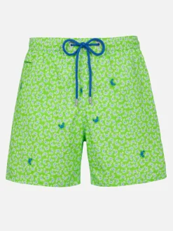 Man Comfort Light Badeshorts mit Krabben-Print