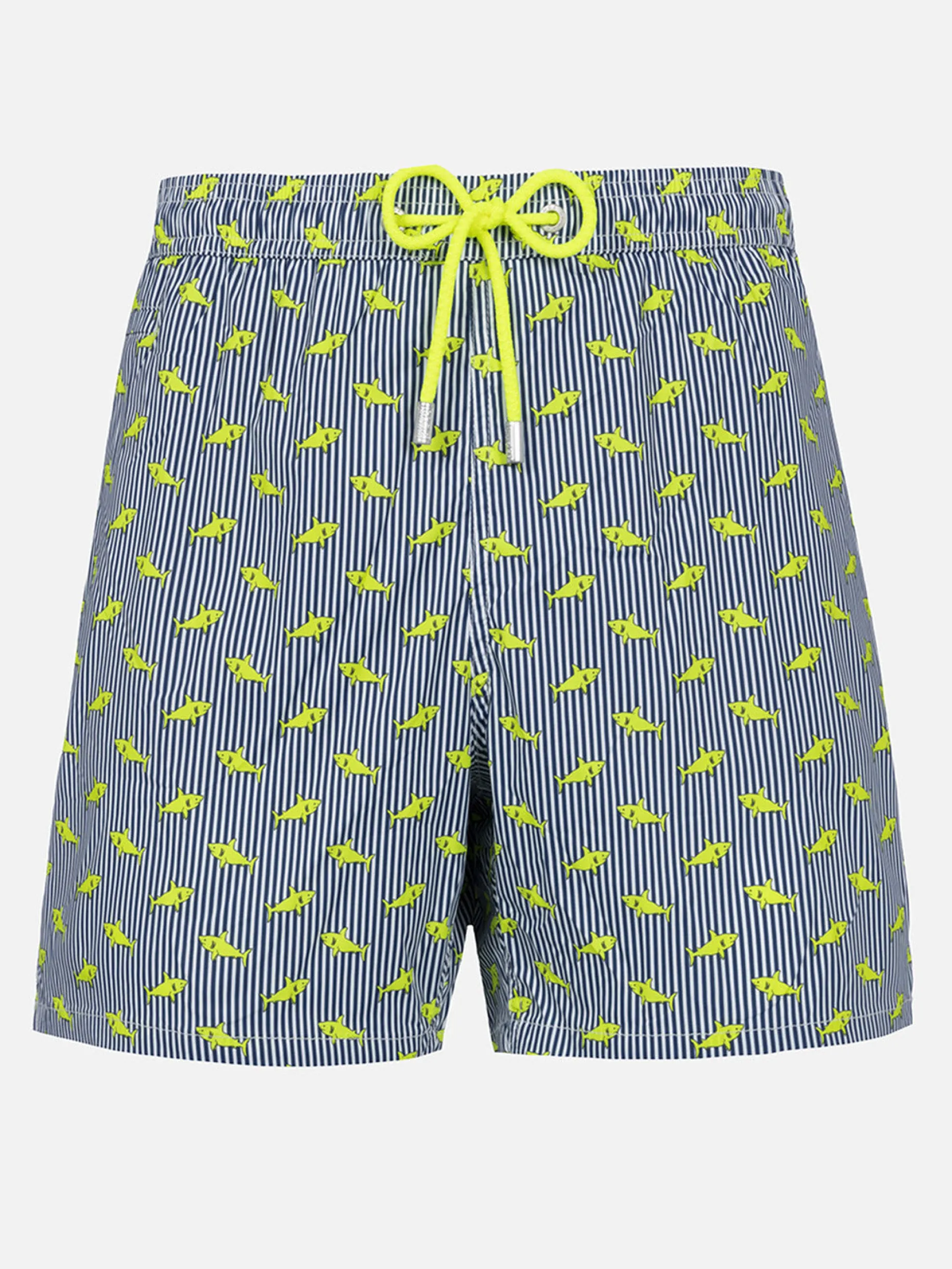 Man Comfort Light Badeshorts mit Hai-Aufdruck