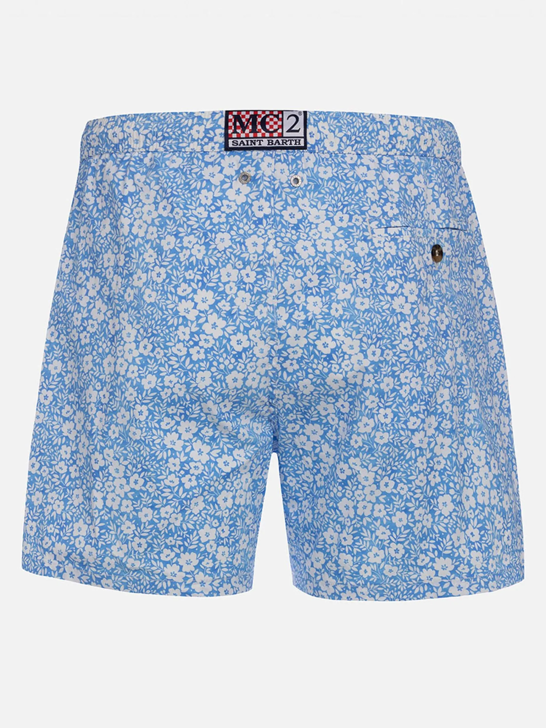 Man Comfort Light Badeshorts mit Blumendruck