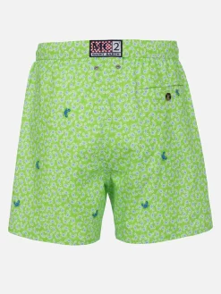 Man Comfort Light Badeshorts mit Krabben-Print