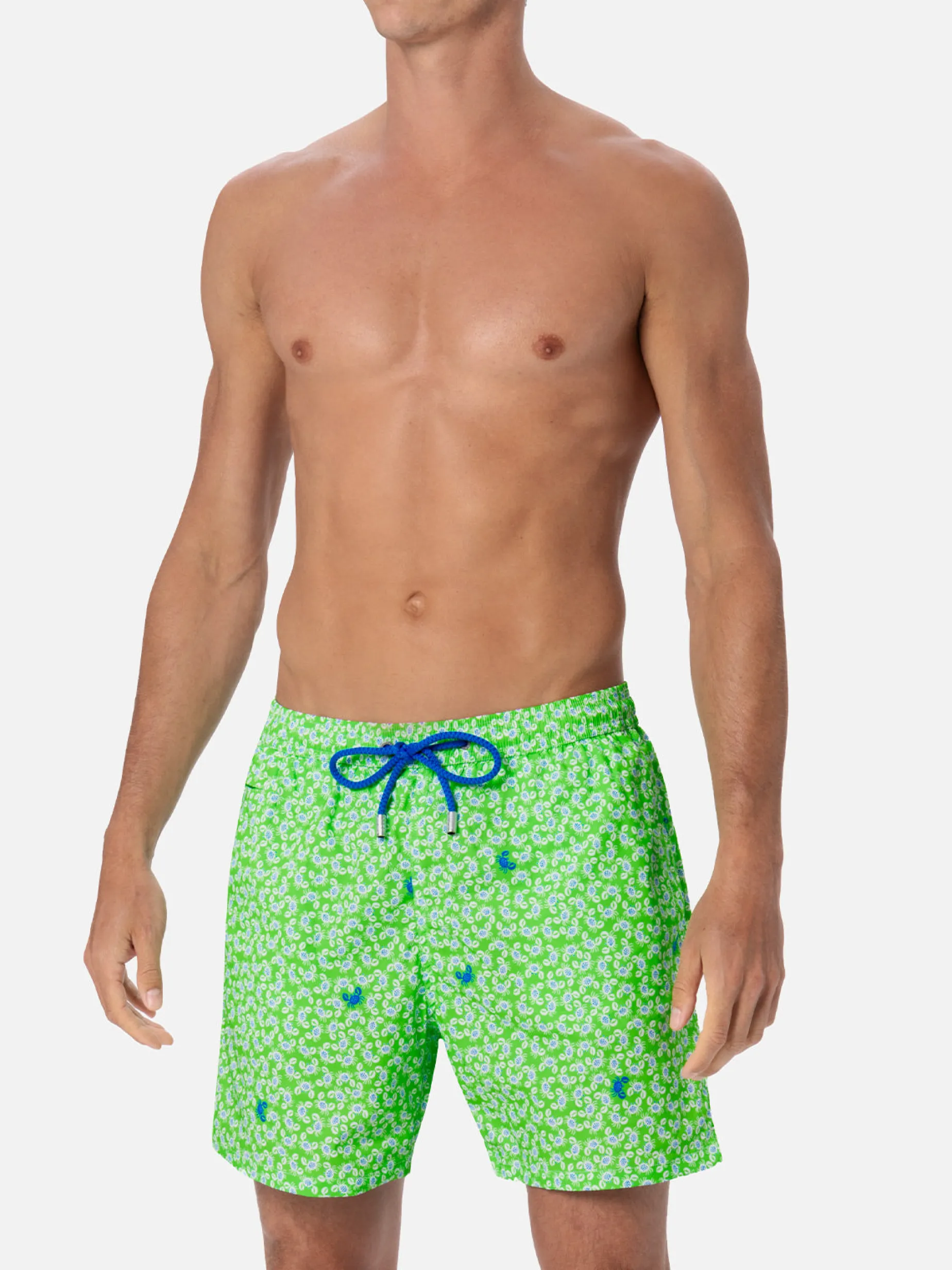 Man Comfort Light Badeshorts mit Krabben-Print