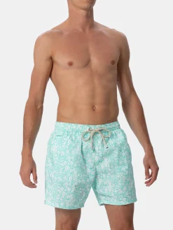Man Comfort Light Badeshorts mit Blumendruck