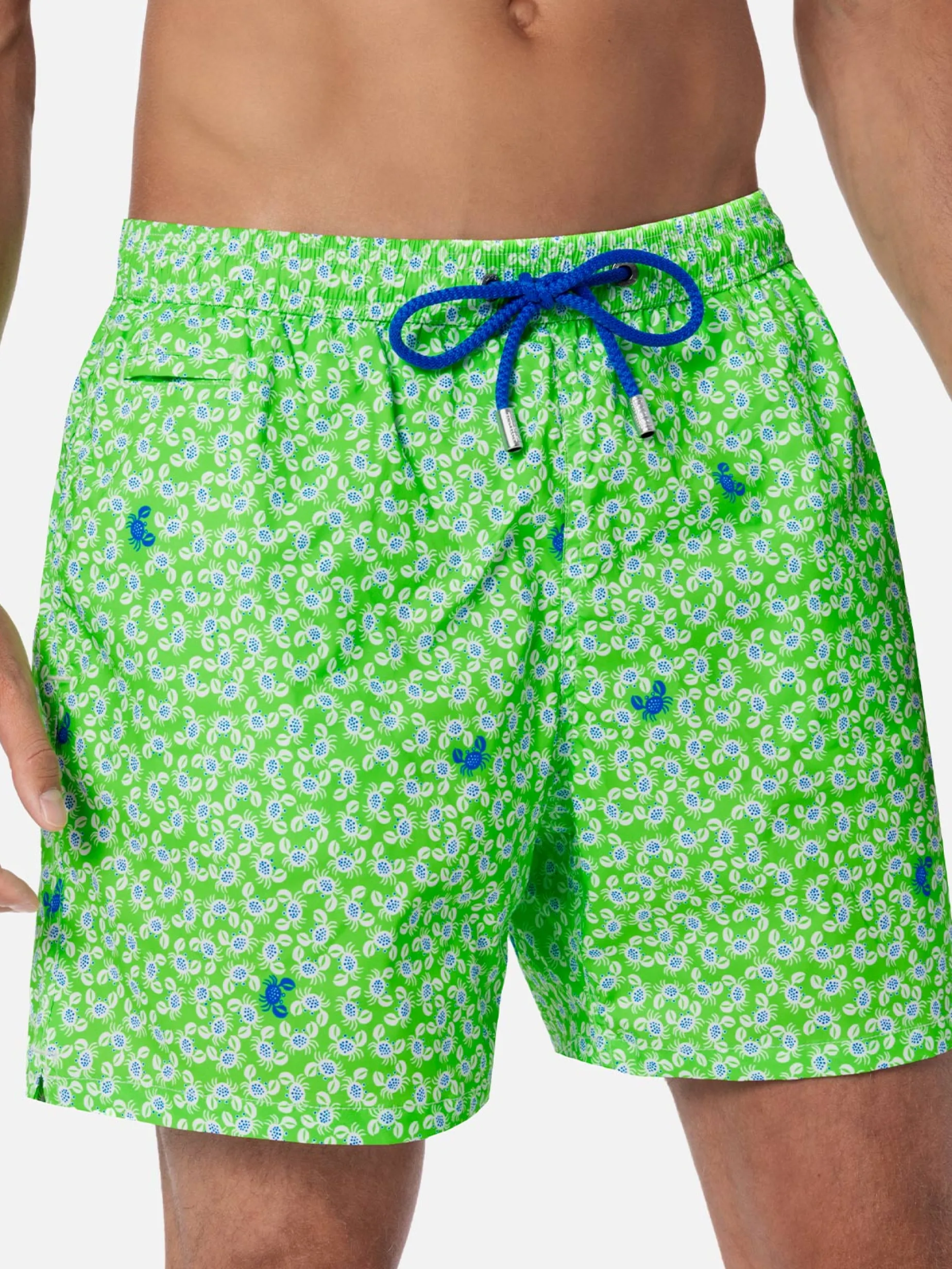 Man Comfort Light Badeshorts mit Krabben-Print