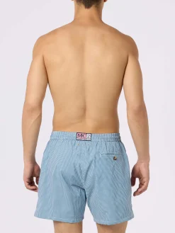 Man Comfort Light Badeshorts mit Gingham-Print
