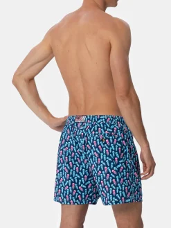Man Comfort Light Badeshorts mit Quallen-Print