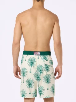 Man Comfort Surf Badeshorts mit Palmenprint