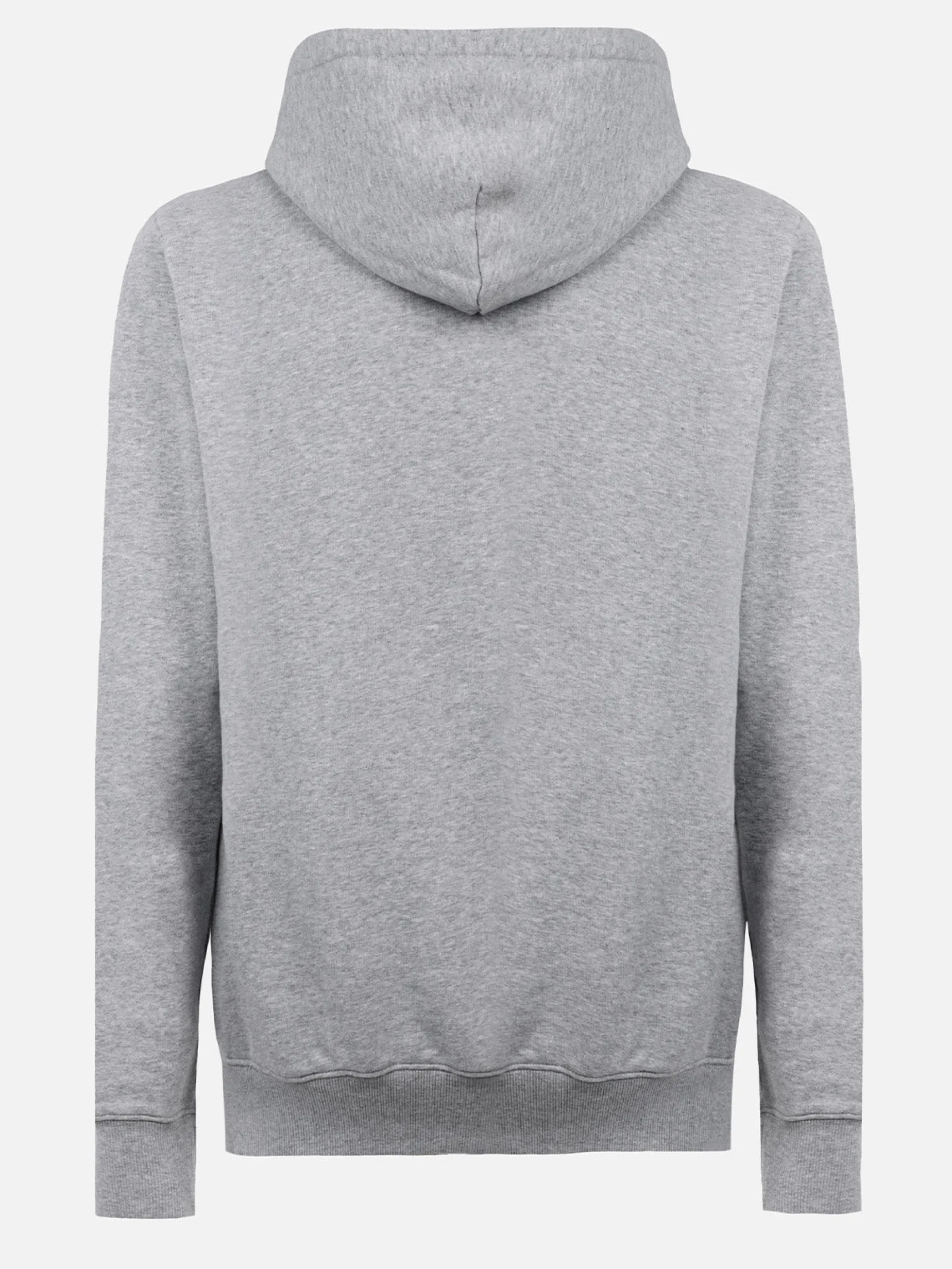 Man mélange grey sweatshirt Tribeca with St. Barth embroidery