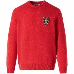 Mann roter Pullover