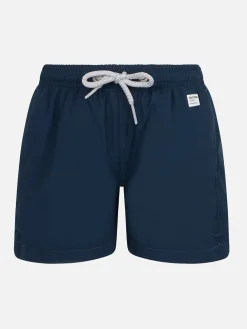 Marineblaue Badeshorts aus leichtem Stoff für Jungen von Jean Lighting Pantone | PANTONE-SONDERAUSGABE