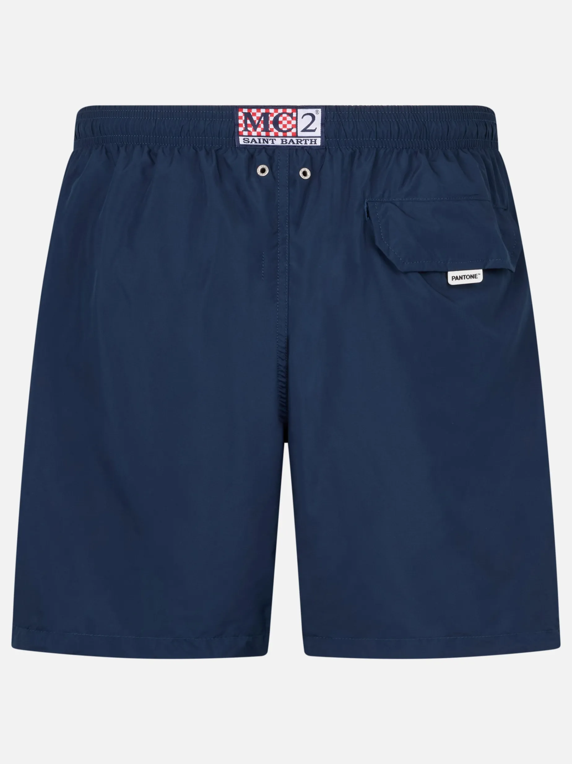 Marineblaue Badeshorts aus leichtem Stoff für Herren Lighting Pantone | PANTONE SPECIAL EDITION
