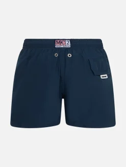 Marineblaue Badeshorts aus leichtem Stoff für Jungen von Jean Lighting Pantone | PANTONE-SONDERAUSGABE