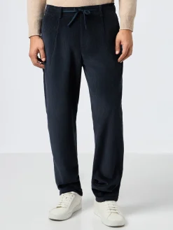Marineblaue Cordhose für Herren Fuji