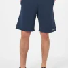 Marineblaue Herren-Bermudashorts aus Baumwollfleece Randle