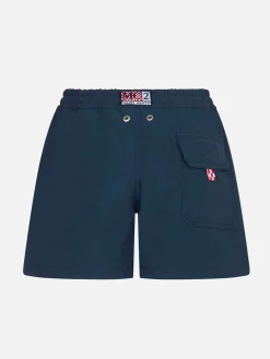 Marineblaue Komfort-Badeshorts für Jungen